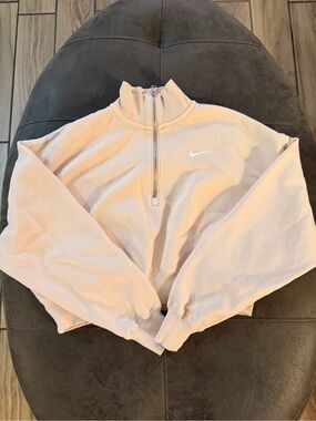 Nike Cream Quarter Zip-Up Fleece